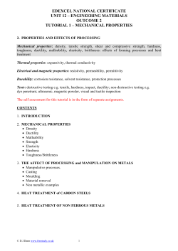 mechanical properties