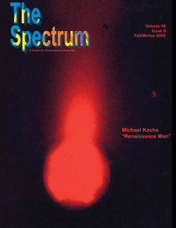 Michael Kasha &ldquo;Renaissance Man&rdquo; - Bowling Green State University