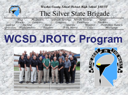 WCSD JROTC Program - Washoe County School District