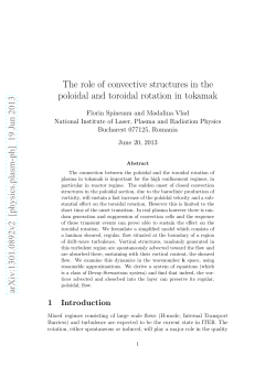 The role of convective structures in the poloidal and toroidal rotation