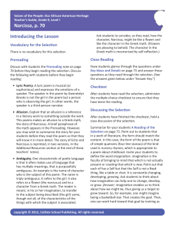 Narcissa, p. 70 Introducing the Lesson