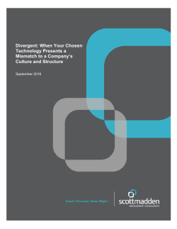 Divergent: When Your Chosen Technology Presents