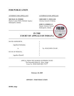 David Ashworth v. State of Indiana