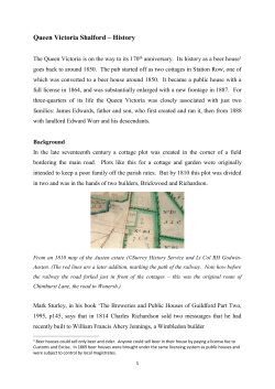 Queen Victoria Shalford &ndash; History