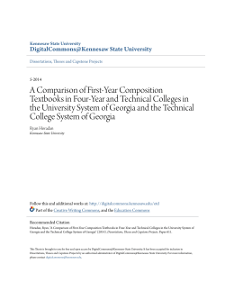 A Comparison of First-Year Composition Textbooks in Four