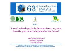 Several animal species in the same farm: a system