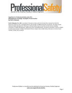 Lambda Corporation - American Society of Safety Engineers