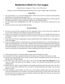 Rules - Bowlocity