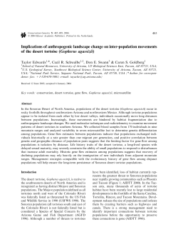 Implications of anthropogenic landscape change on inter