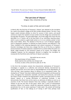 The Last Lines of `Ulysses` - Surrey Research Insight Open Access