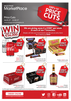 Price Cuts - Musgrave Marketplace
