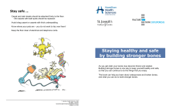 Building Stronger Bones - Hamilton Health Sciences