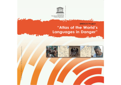 UNESCO Project: Atlas of the World`s Languages in