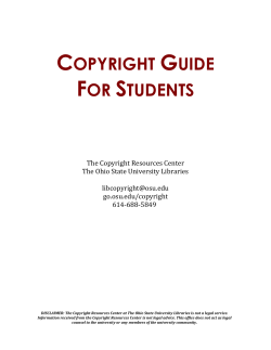 Copyright Guide for Students - OSU Libraries