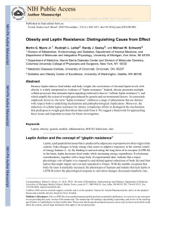 (2010) Obesity and leptin resistance