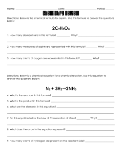 Chemistry Review