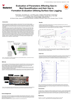 Evaluation of Parameters Affecting Gas-in