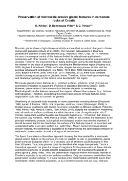Preservation of microscale erosive glacial features in carbonate