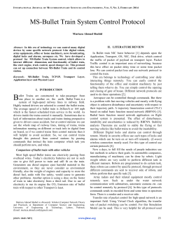 MS-Bullet Train System Control Protocol