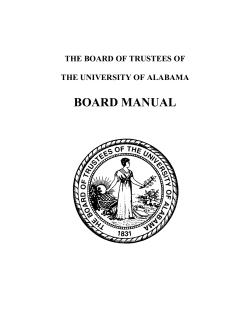 the board of trustees of the - The University of Alabama System