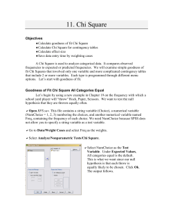 11. Chi Square
