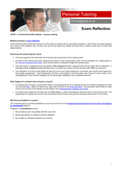 Personal Tutoring