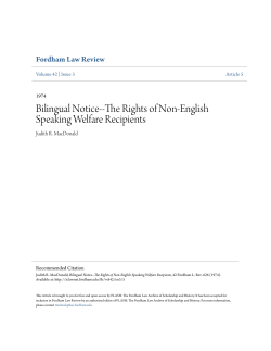 Bilingual Notice--The Rights of Non