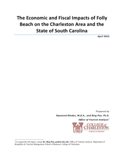 The Economic and Fiscal Impacts of Folly Beach on the Charleston