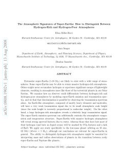 The Atmospheric Signatures of Super