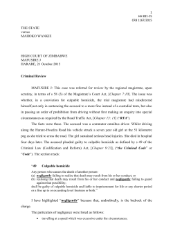 THE STATE versus MAHOKO WANKIE HIGH COURT OF