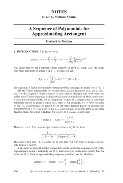 A Sequence of Polynomials for Approximating Arctangent