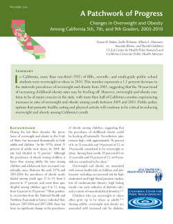A Patchwork of Progress - UCLA Center for Health Policy Research