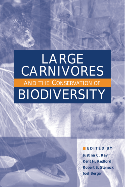 LARGE CARNIVORES BIODIVERSITY