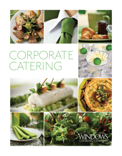Corporate Catering Menu
