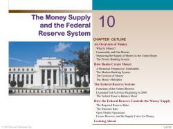 The Money Supply and the Federal Reserve System