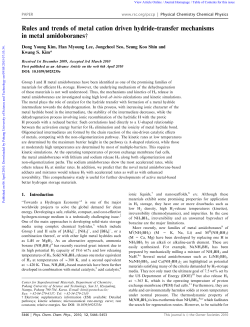 Rules and trends of metal cation driven hydride