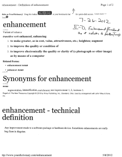 Synonyms for enhancement