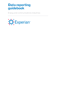 Data reporting guidebook