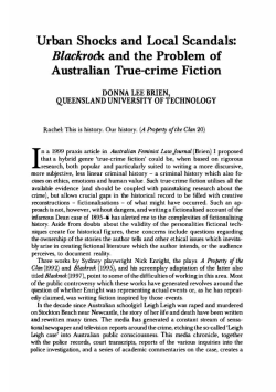 Urban Shocks and Local Scandals: Blackrotk. and the Problem of