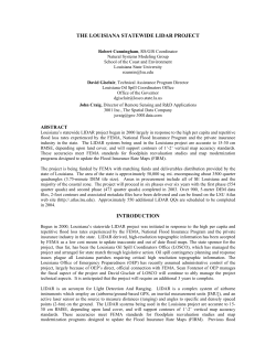 the &ldquo;other&rdquo; statewide lidar project: louisiana