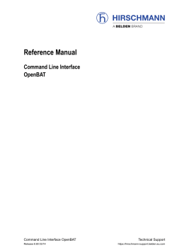 Command Line Interface OpenBAT