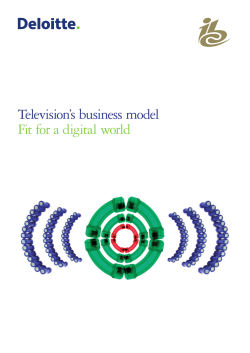 Television`s business model Fit for a digital world