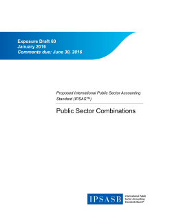 Public Sector Combinations