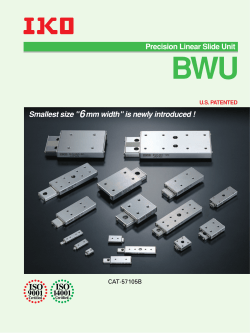 Precision Linear Slide Unit Smallest size "6mm width" is newly