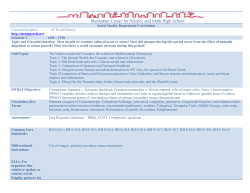 AP World History - Manhattan Center for Science and Mathematics