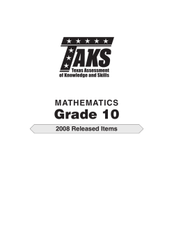 Grade 10 - Texas Student Data System