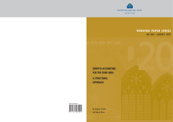 Growth Accounting for the Euro Area: a structural approach