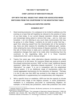 issues that arise for advocates when switching from