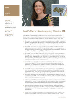 Sarah`s Music - Deutsche Welle