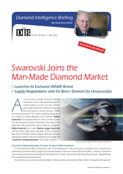 Swarovski Joins the Man-Made Diamond Market